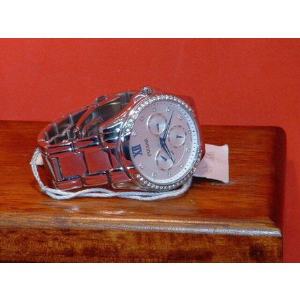Pre-Owned Men’s Silver Pulsar Swarovski Crystal Sports Analog Watch