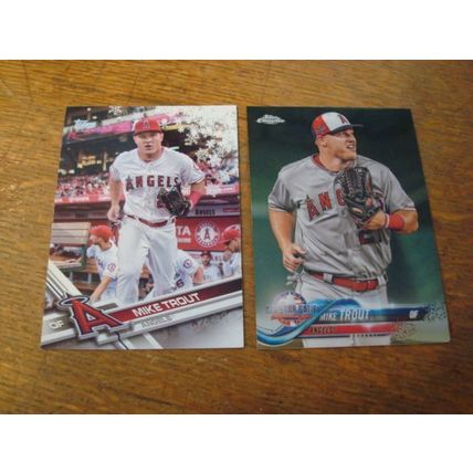 2017-2018, 2-Premium Cards, MIKE TROUT, Angels