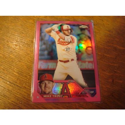 2023 Topps Chrome, 2-Cards, Pink/Silver, MIKE TROUT, Angels