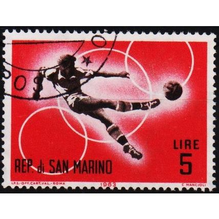 San Marino. 1963 5L S.G.725 Used