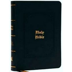 Kjv, Personal Size Large Print Reference Bible, Vintage Series, Black Leathersof
