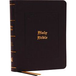 Kjv, Personal Size Large Print Reference Bible, Vintage Series, Black Leathersof
