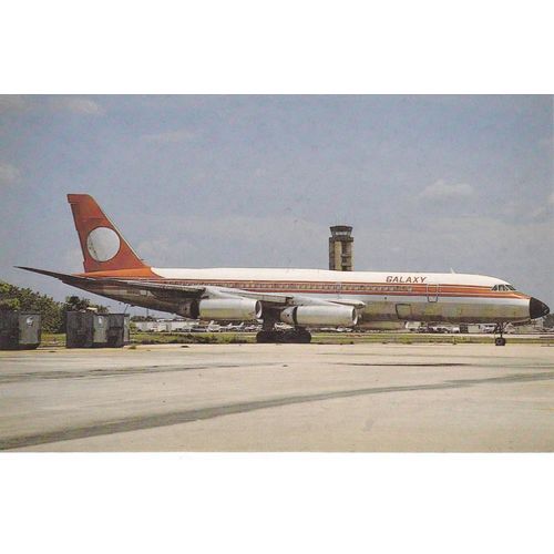 Galaxy Airlines Convair CV 990 30 5 Coronado Aircraft Postcard (A24965)