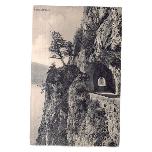 BEATUSSTRASSE, SWITZERLAND unused vintage postcard