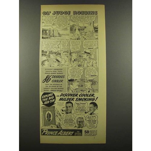 1940 Prince Albert Tobacco Ad - Judge Robbins