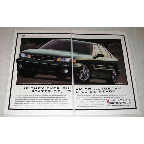 1996 Pontiac Bonneville SLE Car Ad - Build Autobahn