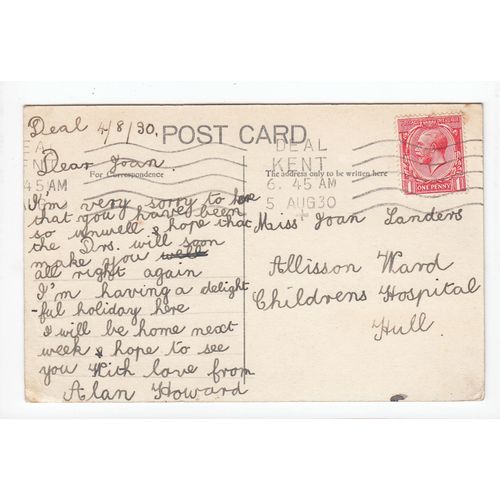 South Beach Deal Postcard 1930 Kent