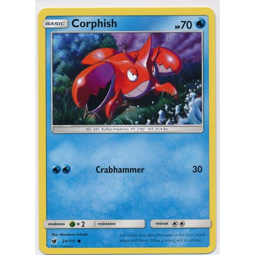 Pokemon Sun & Moon Crimson Invasion 24/111 Corphish