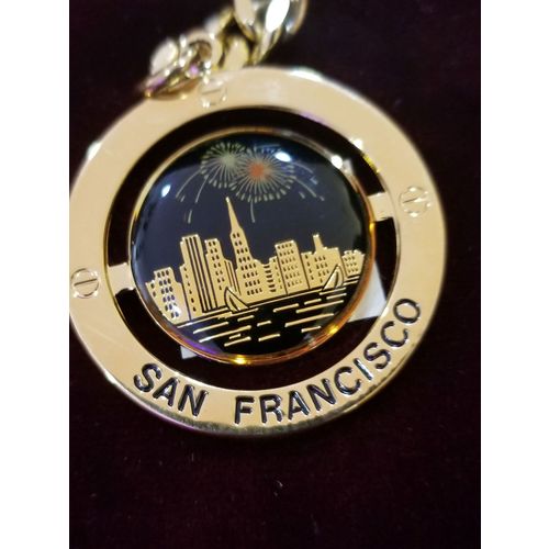 Vintage 90's San Francisco Skyline Keychain