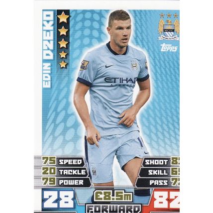 Match Attax 2014/2015 180 Edin Dzeko Manchester City