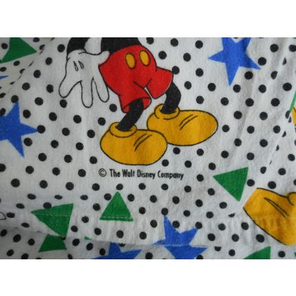 Bedding set Disney Micky Mouse 2 piece Flannel Flat 69x98 & Fitted 42x 77 x 8