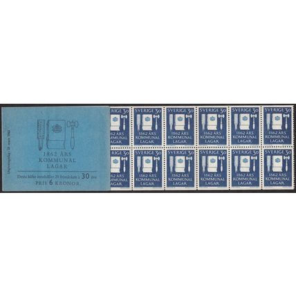Sweden - Booklet: Facit #H146 Kommunallagarna 100 år