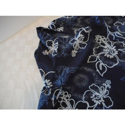 Ocean Current Hawaiian Shirt 2XL Blue Black SS Floral tropics