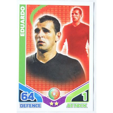 2010 Topps Match Attax World Cup Trading Card - Portugal, Eduardo