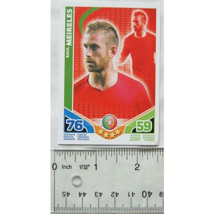 2010 Topps Match Attax World Cup Trading Card - Portugal, Raul Meireles