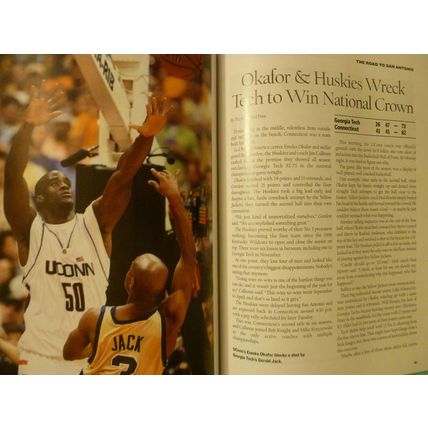 THE ROAD TO SAN ANTONIO & NEW ORLEANS 2003-04 U CONN HUSKIES BASKETBALL CHAMPION