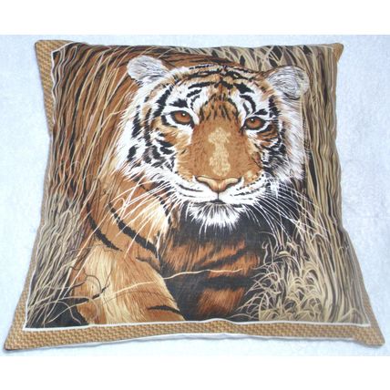 On Safari magnificent Tiger prowling cushion pillow