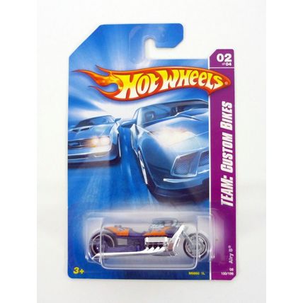 Hot Wheels Airy 8 Team Custom Bikes #2 of 4 Purple Die-Cast Motorcycle 2008