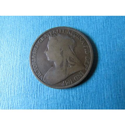1895 QUEEN VICTORIA ONE PENNY FREE POST.