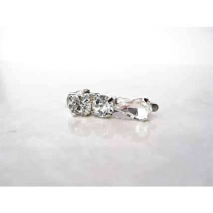 Small crystal alligator hair clip for fine thin hair