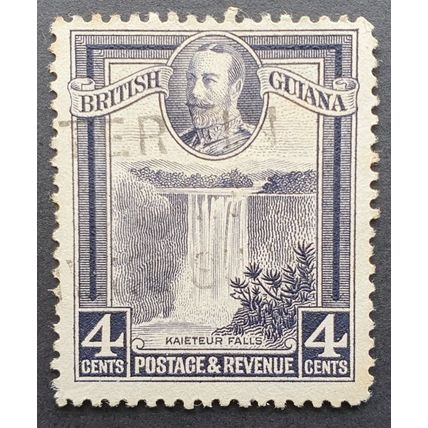 British Guiana: 1934-51 4c slate-violet SG291 postally used