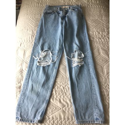 asos // DENIM Jeans UK28/28 ~ 28" waist 28W ~ 31" inside leg 31L ~ ripped knees