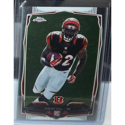 2014 Topps Chrome JEREMY HILL (Bengals) Rookie Card #125