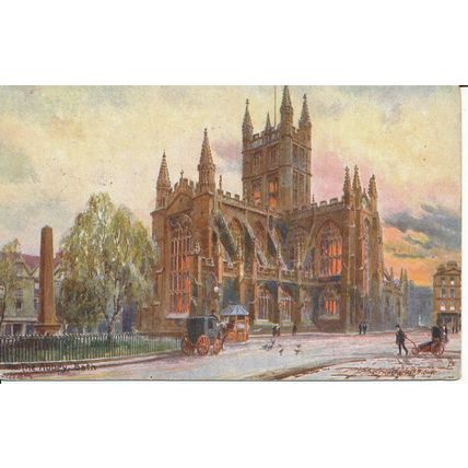 PC20514 The Abbey. Bath. Tuck. Oilette. No 1478. 1904