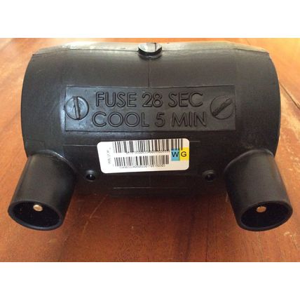 Radius Systems Universal Electrofusion Straight Coupler PE100 - 63mm WAO208