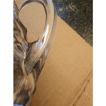 Vintage Glass Creamer Gravy Syrup Pitcher 4 Inches Tall with Handle