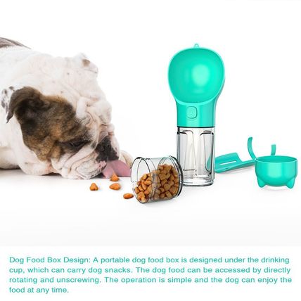 3 In 1 Portable Pet Water Bottle Feeder & Garbage Bag Storage – Outdoor Travel H