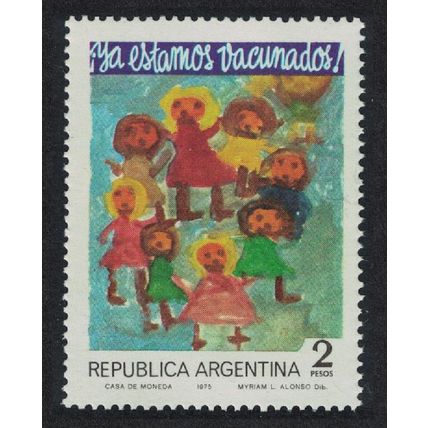 Argentina Children's Vaccination Campaign 1975 MNH SG#1467
