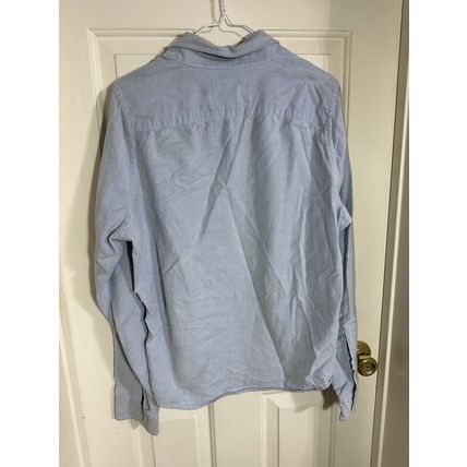 Hollister Shirt Mens X-Large Blue Collared Button Up Long Sleeve 100% Cotton