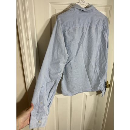 Hollister Shirt Mens X-Large Blue Collared Button Up Long Sleeve 100% Cotton