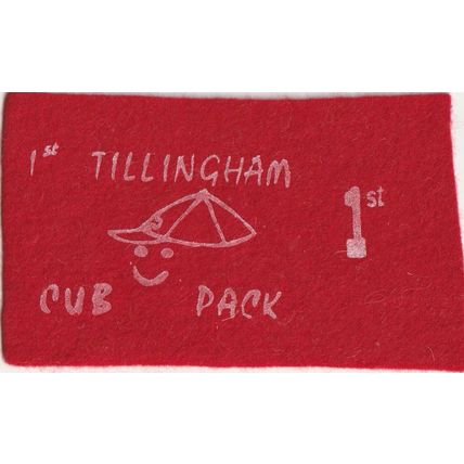 Scout Badge UK - 1st Tillingham Cub Pack - Felt (A1)