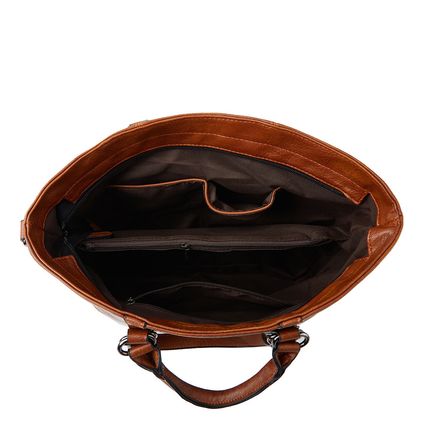 Women Genuine Leather Purses Handbags Brown