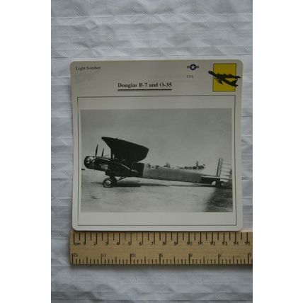Douglas B-7 & O-35 - USA - Light Bomber - Collectors Club Card