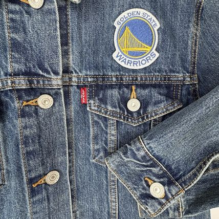 Levi’s NBA Golden State Warriors Trucker Jacket Women’s XXL Rare Limited Edition