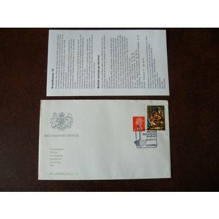 1971 GB British Post Office Scandinavia 71 cover Edinburgh special cancel