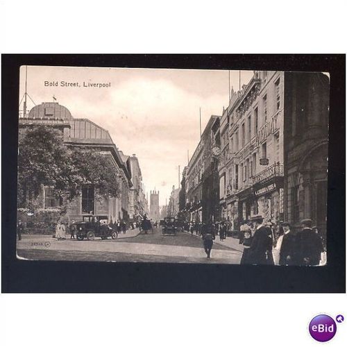 LIVERPOOL Bold Street Postcard by Valentine (38360)