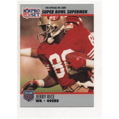 PRO SET 1990 Super Bowl Supermen card No.48 Jerry Rice, 49ers
