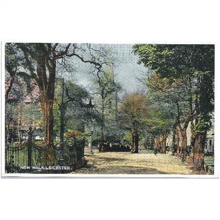 Leicester - New Walk - Dennis postcard c.1950s