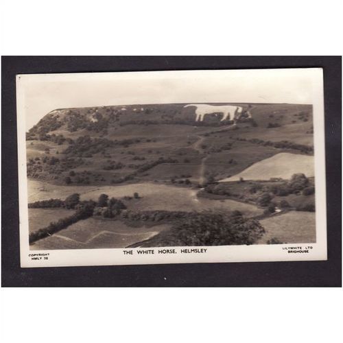 THE WHITE HORSE, HELMSLEY - CARD HAS MOUNT MARKS ON BACK - UNUSED