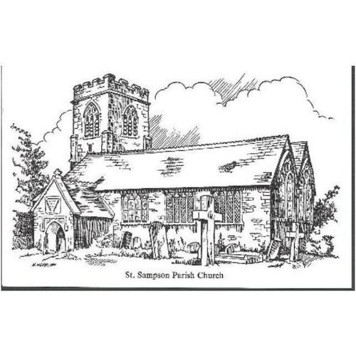 Golant, Cornwall - St. Sampson Parish Church - art card