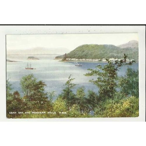 A339 Scotland OBAN Bay & Morvern Hills Valentine "Art Colour" Postcard