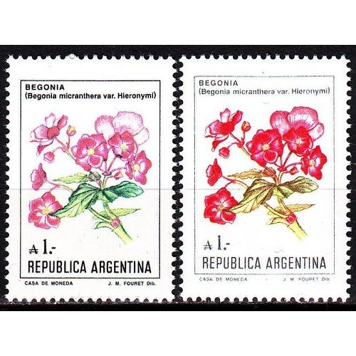 ARGENTINIEN ARGENTINA [1985] MiNr 1757 ( **/mnh ) [La] ex Blumen 2 Farben