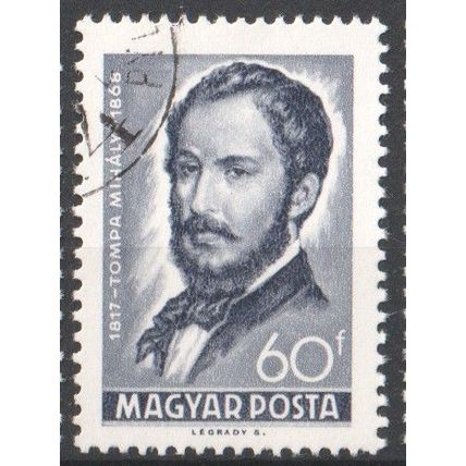 HUNGARY 1968 - Mihaly Tompa - Poet - Writer - Arts - People - History - CTO