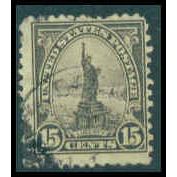 Used 696 15c Statue of Liberty Barely Clears M10340