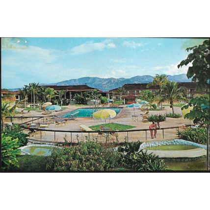 Kingston, Jamaica - Sheraton Hotel swimming pool - postcard c.1960s