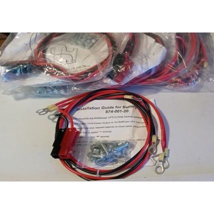 Lot of 6: Multipower 874-001-20 Battery Cable Kits